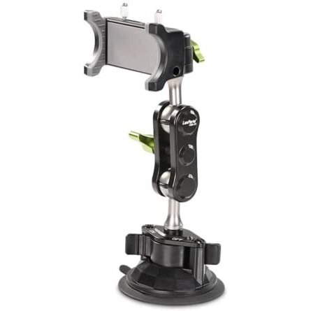 Wraptastic Car Mobile Phone Holder | Telescopic One Touch Long Neck Arm 360 Degree Rotation | Ultimate Reusable Suction Cup Mount Mirror Stand Anti Shake & Fall Prevention