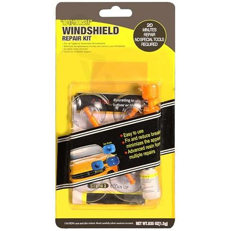Catron Windscreen Repair Kit, Car Windscreen Crack Repair Kit With Durable Resin, Fix Auto Windscreen Glass Cracks, Chip, Bulls Eye, Star Break, Half Moon