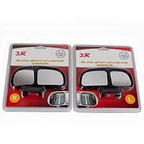 Automaze 3R Adjustable 360 Degree Wide Angle Car Rear View Blind Spot Mirror (3R-028) -2 Pieces