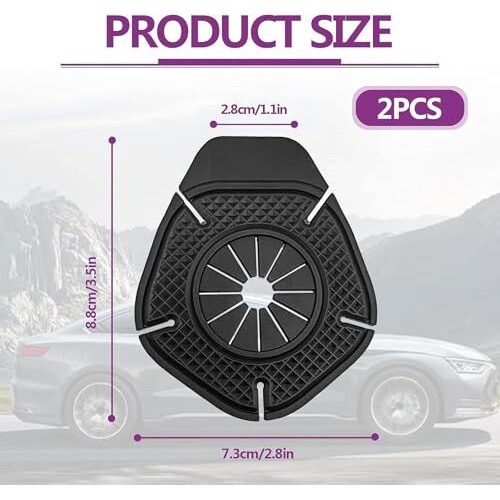 Vivue 2Pcs Car Wiper Hole Protective Cover, Silicone Windshield Wiper Arm Protector Dust Pad, Front Wiper Guards Prevents Blockage, Universal Auto Exterior Accessories For Car, Truck, Suv,