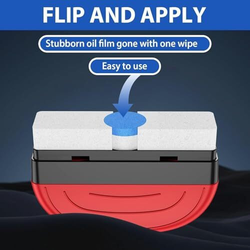 Bellox Automotive Car Glass Oil Film Cleaning Brush | All-In-One Glass Film Remover | Car Oil Film Cleaning Brush For Windshield Cleaner, Rain & Fog Resistant Universal Windshield Film Remover Kit