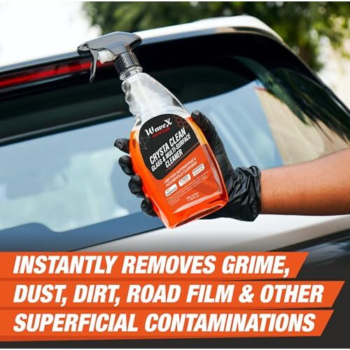 Wavex Car Glass Cleaner Crysta Clean 650 Ml | Multi Surface Professional Grade Automotive Glass Cleaner