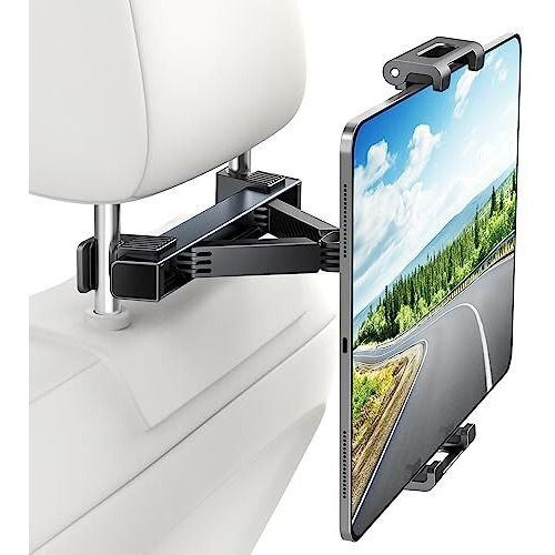 Uniwit Car Backseat Headrest Mount/Holder-Car Trip Essentials For Kids,360Rotation,Compatible For Tablet/Ipad,Samsung Tab,Cellphones And Other 4.7"-12.9" Devices.