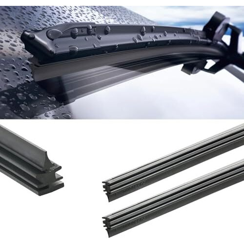 Massmot 32 Inch Windshield Wiper Refills, Pack Of 2 Automotive Replacement Windshield Wiper Blade Refill, 32 Inch Adjustable Size Of The Universal Wiper Rubber Refills