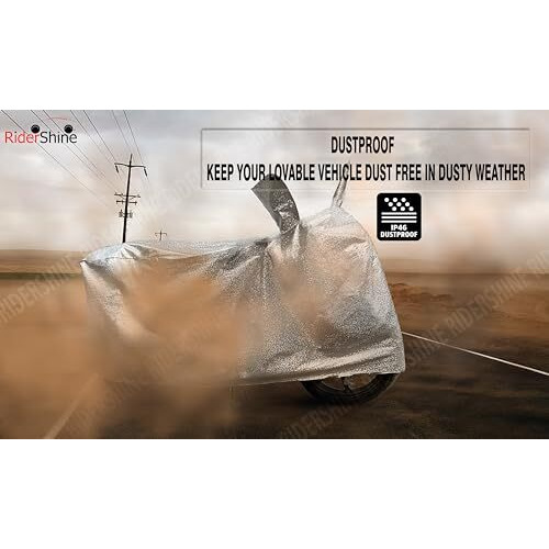 Ridershine Access 125 Cover - Waterproof - Original - Five Thread Overlock Stitched Big Size Cover Shine Silver,For Access 125 Cover