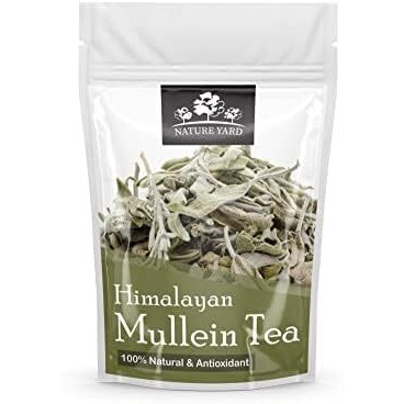 Nature Yard Mullein Tea For Lungs - 200Gm - Himalayan Lung Detox Leaves For Immune & Respiratory System