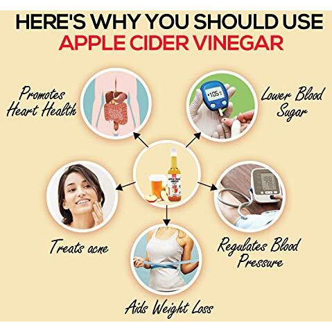 Nutrovally - Apple Cider Vinegar With Mother 1500Ml | 100% Natural Himalayan Apples | Helps In Digestion & Boost Metabolism 500 Ml (Pack Of 3)