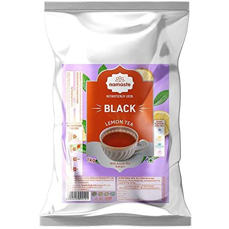 Namaste Chai Instant Tea Premix| Value Pack | Easy To Make Tea | Ready Mix (1 Kg, Powder) (Black Lemon Tea)