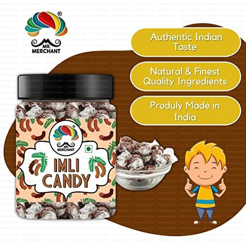 Mr. Merchant Imli Candy (Khatti, Methi Imli Tamarind Twist Candy), 300G (Jar)