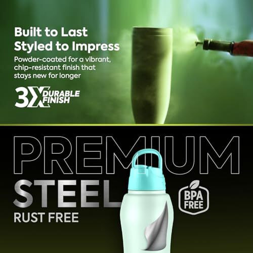 Pexpo Belly Isi Certified Stainless Steel Water Bottle With Straw Lid Sipper Cap, 750 Ml | Sea Green | Single Wall Fridge Bottle| Easy Grip | Bottles For Home, Office, Gym, School, Yoga & Trek