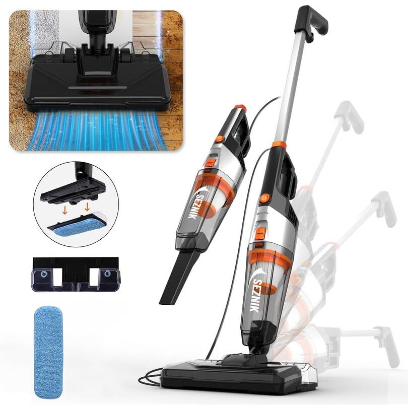 Seznik Turbo Sweep 3-In-1 Handheld Vacuum Cleaner & Mop | Corded, 600W, 20Kpa Suction | 200Ml Water Tank | Vacuum & Mopping (Sz-V07)