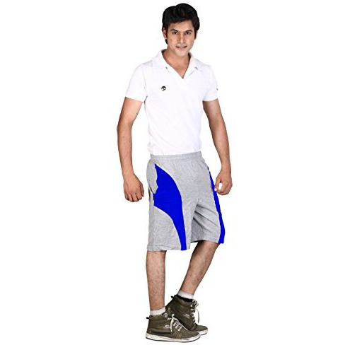 Vego. Mens Cotton Shorts, Bermuda,Trousers Grey