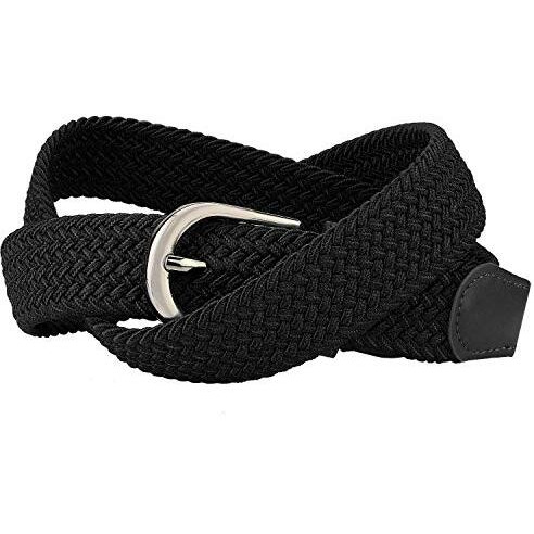 On Blow Stretchable Braided Belt | Flexible Unisex Belt (Fits Up To 28 Waist Size, Black) Pack Of 1