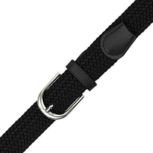 On Blow Stretchable Braided Belt | Flexible Unisex Belt (Fits Up To 28 Waist Size, Black) Pack Of 1