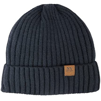 Isweven Imported Casual And Formal Men's And Women's Woolen Inside Fur Warm Winter Hat Unisex-Adult Soft Wool Slouchy Stylish Skull Beanie Cap (4117A, Black)