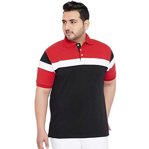 Bigbanana Men's Regular Fit Polo (Kent,Black,4Xl)