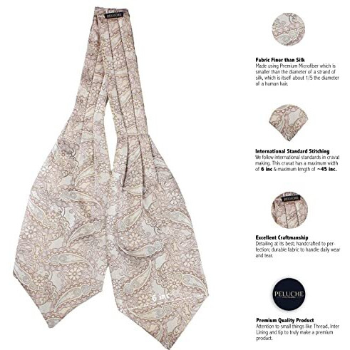 Peluche Floral Mystic Beige Cravat