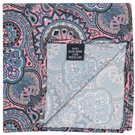 Peluche Elegant Floral Pink Pocket Square