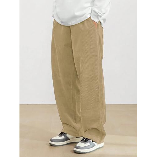 Shienzy Men's Relaxed Sweatpants (1649_Corduroy Pant_Chiku