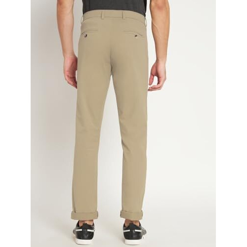Kargeens Men's Slim Casual Trousers (K90022C_Beige 2_32)