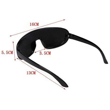 Rockoshop Effective Eyesight Improvement Vision Correction Pinhole Glasses For Myopia Astigmatism Amblyopia Treatment With Hard Case