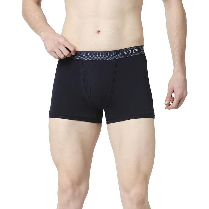 Vip Men's Cotton Solid Trunks (Pack Of 3) (Vp-Mi-Tr-Snsry-10P-S-Po3_Pack Of 3