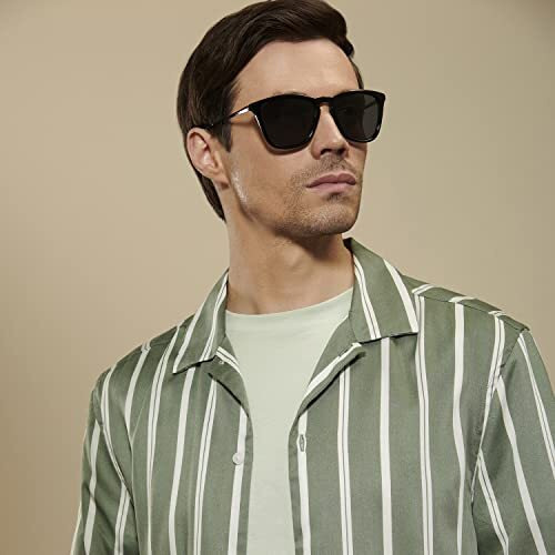 Vincent Chase Eyewear By Lenskart | Full Rim Square Branded Latest And Stylish Sunglasses | Polarized And 100% Uv Protected | Men & Women | Large | Vc S12601, Black