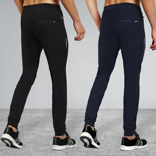 Rynogear Track Pants For Men With Zipper Pockets (Pack Of 2, Regular, Multicolor)