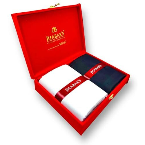 Jhabak's Unstitched Premium Cotton Blend Solid Shirt & Trouser Fabric - 2.25 M Shirt Cloth - 1.30 M Pant Piece (Pack Of 10)