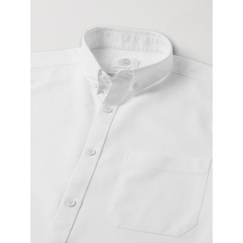 Kingdom Of White Replay Full Sleeves White Shirt With Regular Collar Casual/Formal Shirt | 100% Cotton Fabric, Full Sleeve, Regular Collar Shirt For Men, Regular Fit