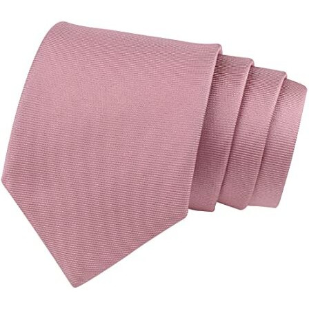 Kavove Peach Solid Neck Tie For Men