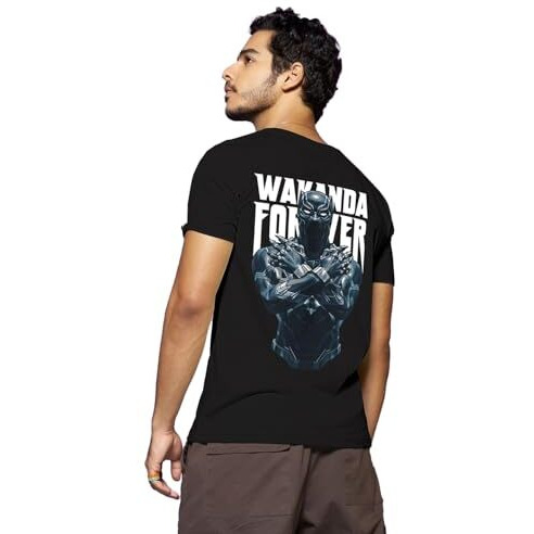 Bewakoof Men's Graphic Printed 100% Cotton T-Shirt - Regular Fit, Round Neck, Half Sleeves