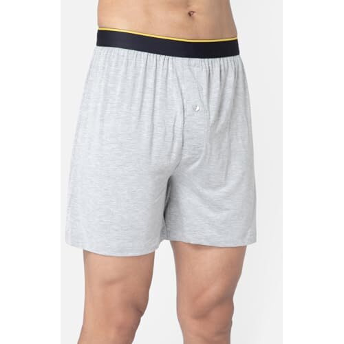 Bummer Micro Modal Boxer Shorts For Men  Ultra Soft & Breathable, 3 Times Softer Than Cotton, Anti-Bacterial, Stretchable For Ultimate Comfort & Style, Pack Of 1 (A Shark Tank Product) Grey Melange