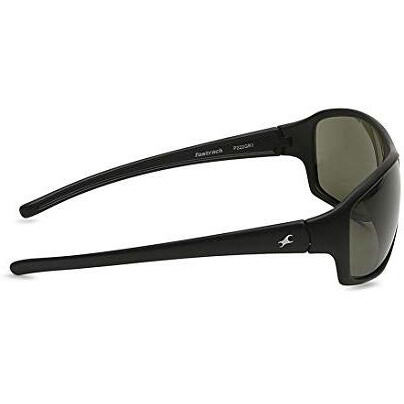 Fastrack Unisex Oval Sunglasses (Black And Grey) Fp222Gr1, Polarized