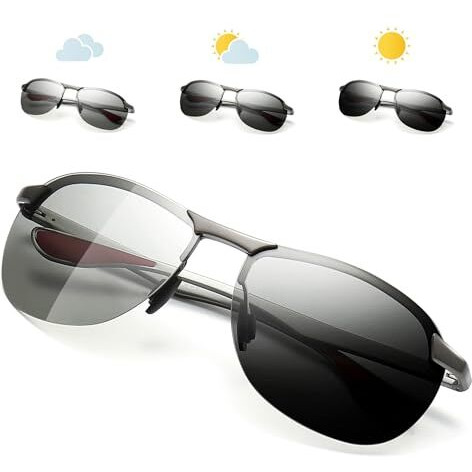 Sungait Popular Aviator Polarized Sunglasses For Men Driving Golf Al-Mg Alloy Temple Spring Hinge Uv400 Sgt302-Qbs In