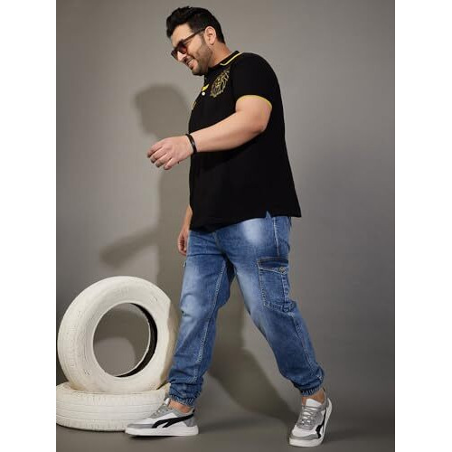 Bigbanana Men's Regular Fit Jeans (Imperial,Blue,8Xl)
