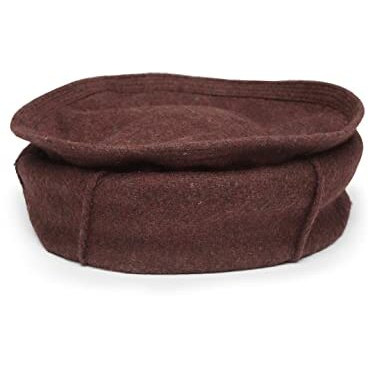 Vastraa Fusion Unisex Woolen Pakol/Afghani Cap (Vastraats2411) Wine