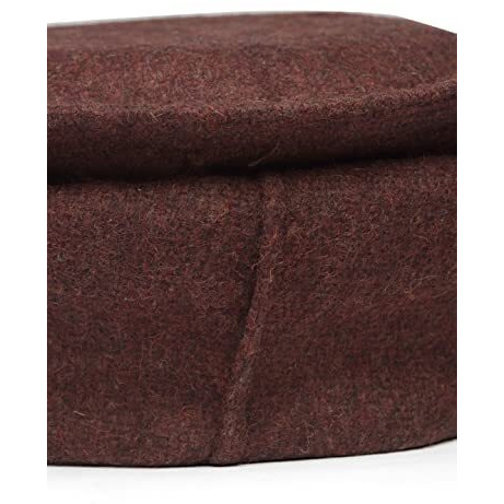 Vastraa Fusion Unisex Woolen Pakol/Afghani Cap (Vastraats2411) Wine