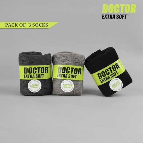Doctor Extra Soft Men's Premium Cushioned Bamboo Ankle Socks| Half Terry,Odour-Free & Breathable| Ideal For Sports,Sneaker,Running,Gymtraining,Athletic| Everyday Use Gent's/Boys Pack Of 3 (Free Size)