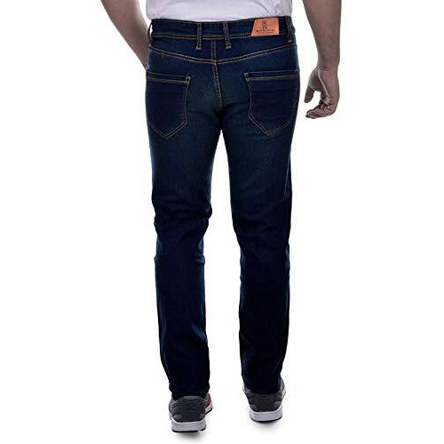 Ben Martin Men's Regular Fit Stretchable 36 Size Green Cotton Denim Jeans Pant For Men, Jj3-2