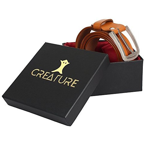 Creature Casual Tan Color Genuine Leather Belts For Men (Bl-021)