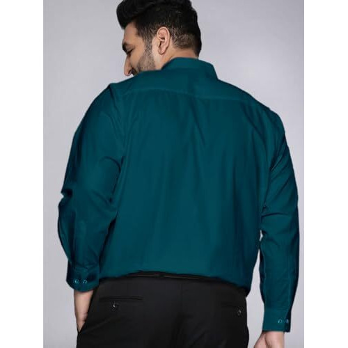 Elyyork Shirt For Men Plus Size||Shirt For Men Plus Size 4Xl||6Xl Shirts For Men Plus Size||Plus Shirts For Men||Plus Size Shirts For Men Full Sleeve||F-Plus-14 * 4Xl Green