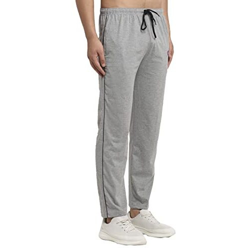 Mack Jonney Vimal Jonney Men's Regular Fit Mid Rise Track Pants-Dd1_Mlg__1-Xl Grey