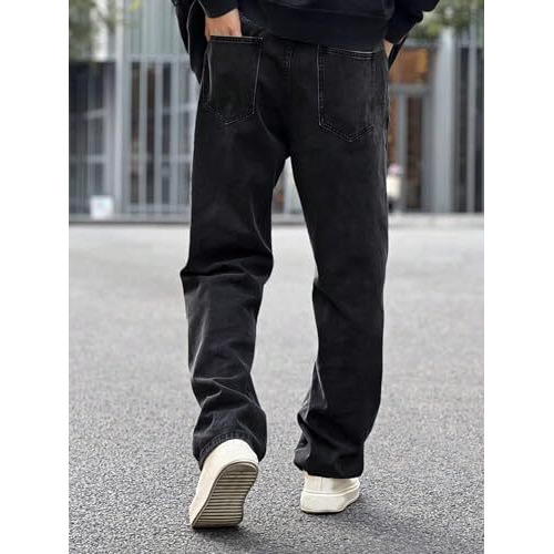 Tagas Men's Baggy Loose Fit Jeans (Mdj-2-Black- Black_30)
