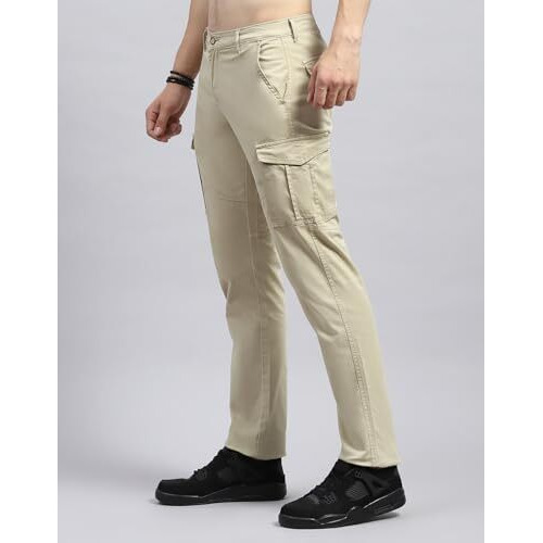 Monte Carlo Mens Beige Solid Cargo (2240861473Cf-1-34)