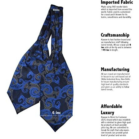 Kavove The Paisley Fever Blue Cravat