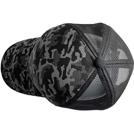 Teknik Men's Net Cap Camo Trucker_Grey_Free Size