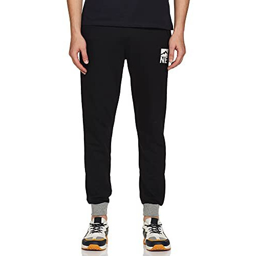 Amazon Brand - Symbol Men's Regular Track Pants (Trk17-01_Black 1_L)