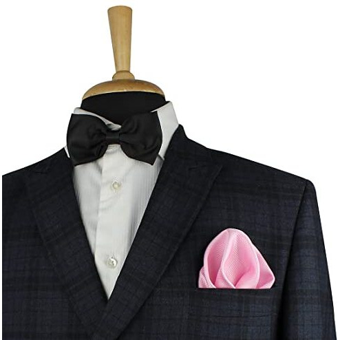 Kovove Pink Checkered Pocket Square For Men