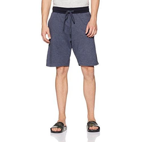 Amazon Brand - Symbol Men's Lounge Shorts (Ksh17-03_Blue Melange_Small)